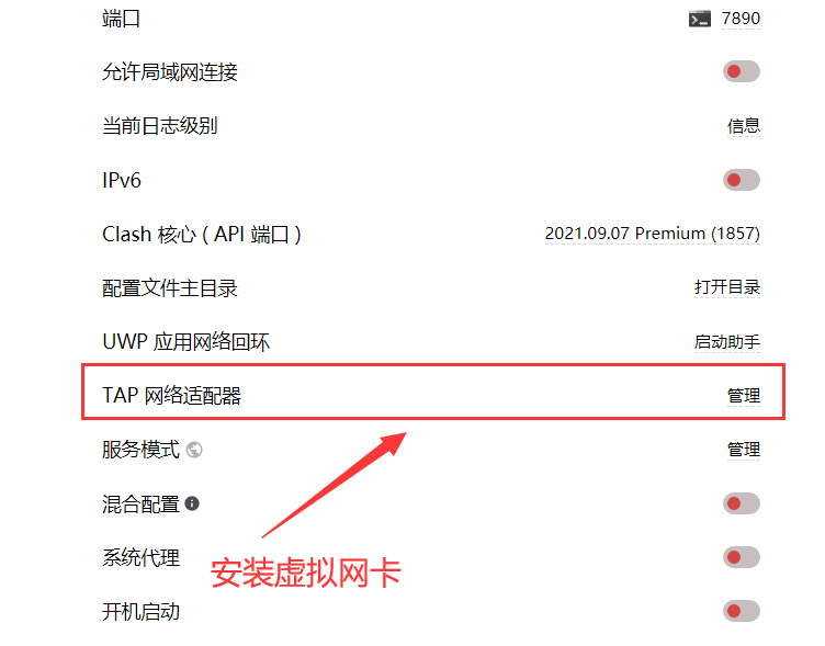 Clash for Windows  TAP 模式设置