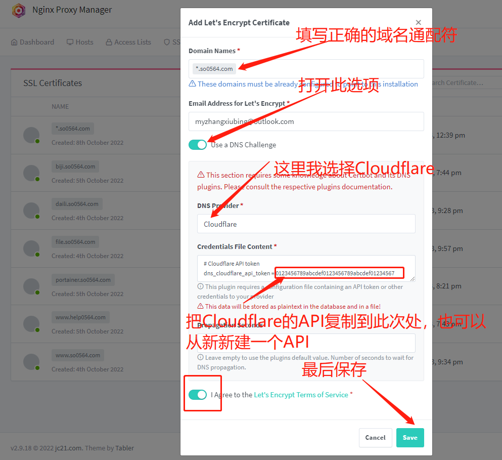 反向代理神器Nginx Proxy Manager通配符SSL配置