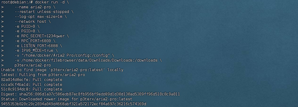 Docker安装部署下载利器Aria2-pro